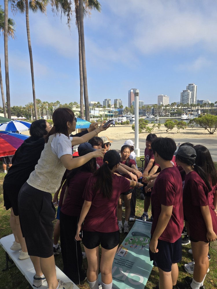 Charity Walk Team Huddle