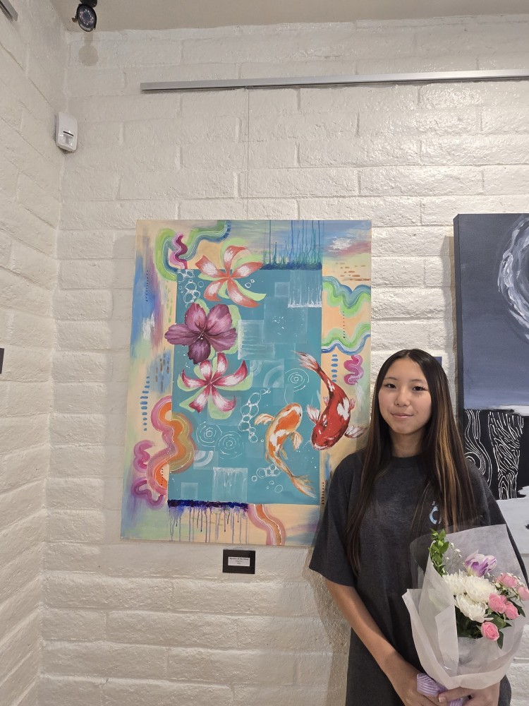 Sounds of Colors — Koi Pond Painting